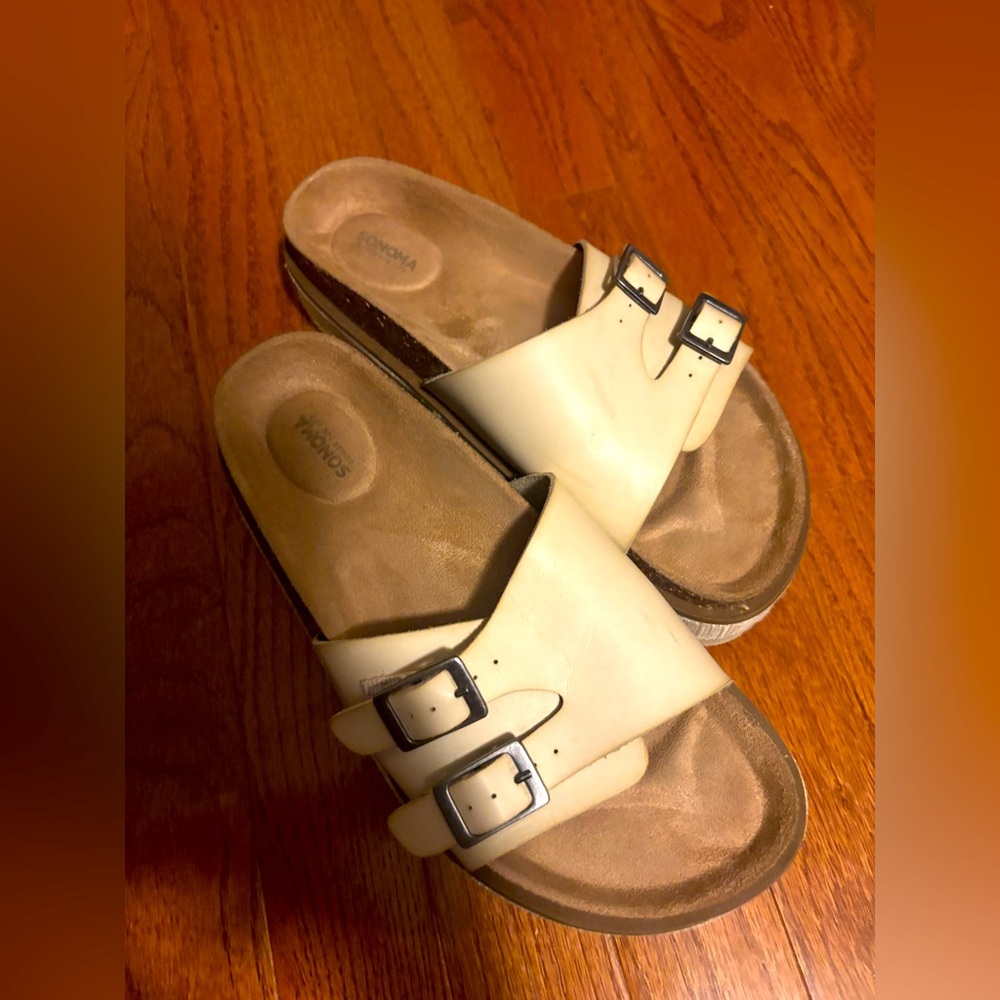 Double Buckle Sandals size 6.5